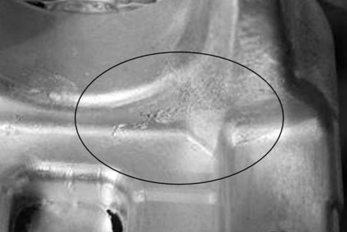 figure 1 closer view of cold shuts in die casting